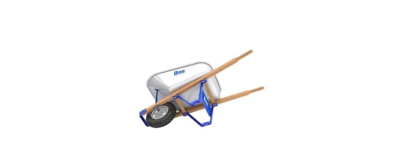 Bon 84-974 Barrow - Steel Tray - 6 Cubic Feet - Single Flat Free Tire - Steel Handle