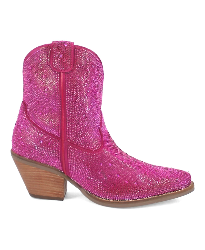 Dingo Women's Rhinestone Cowgirl Leather Booties