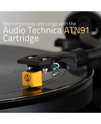 Fluance RT80 Classic High Fidelity Vinyl Turntable Record Player featuring Audio Technica AT91, Belt Drive