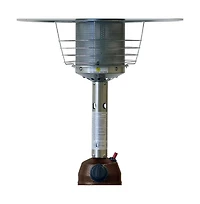 Compact 11000 Btu Propane Patio Heater with Cylindrical Pole for Tables