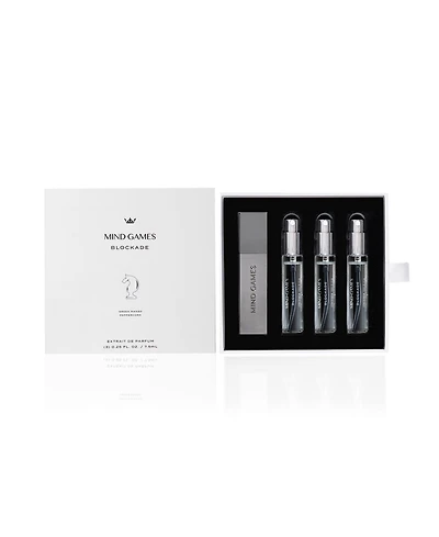 Mind Games Blockade Travel Trio - Luxury Fragrance for Women & Men - Mini Perfume Set for Travel