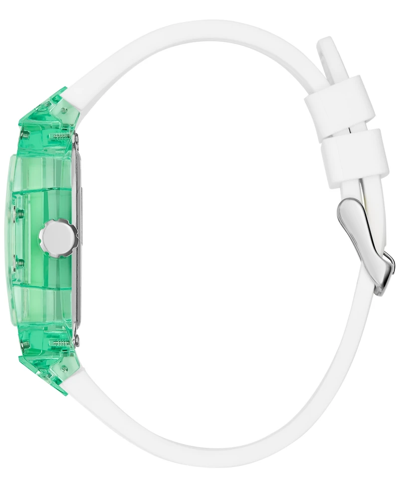 Guess Men's Multi-Function Green Silicone Strap Watch, 42mm