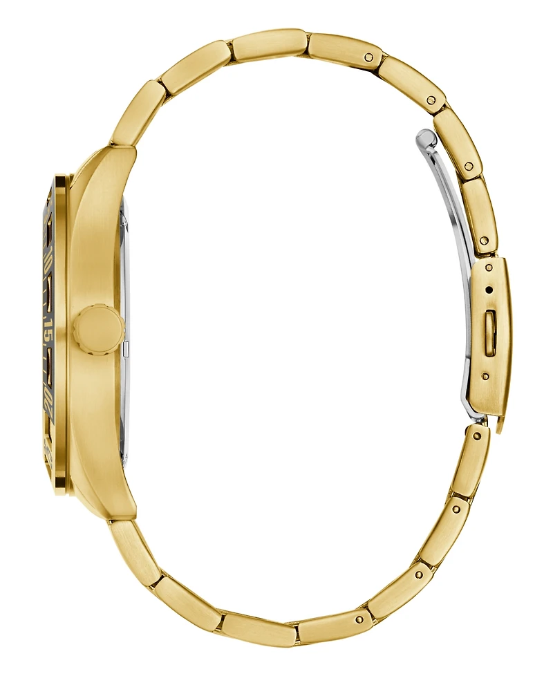 Guess Men's Multifunction Gold Tone Stainless Steel Watch, 44mm