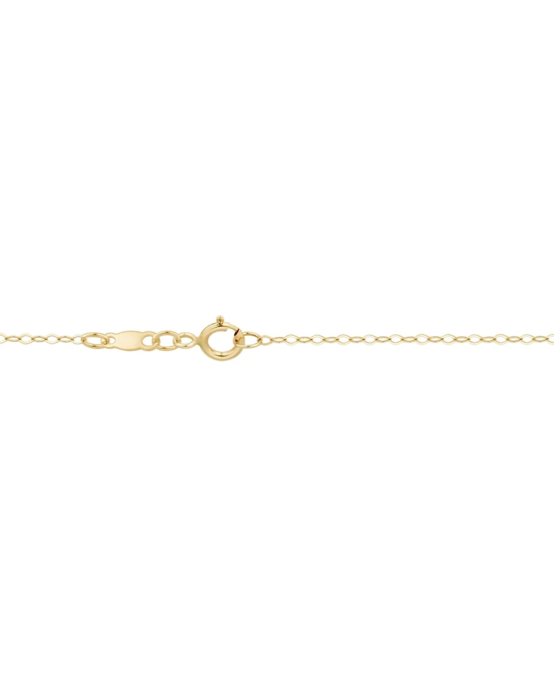 Diamond Mom Heart 18" Pendant Necklace (1/5 ct. t.w.) in 14k Gold-Plated Sterling Silver