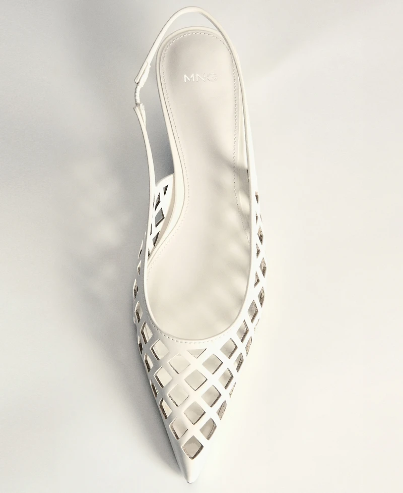 Mango Women's Die-Cut Kitten Shoes