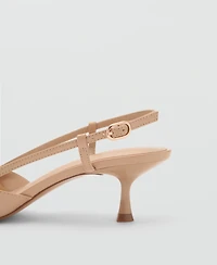 Mango Women's Patent Leather Effect Heeled Shoes