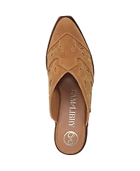 Sam and Libby Women's Floren Western Block Heel Mules