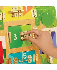 Battat Wooden Lock & Latch Board