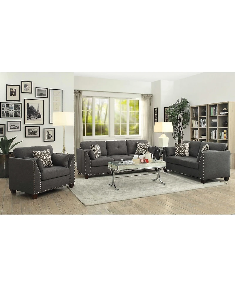 Linen Upholstered Armchair – Perfect for Living Room or Bedroom