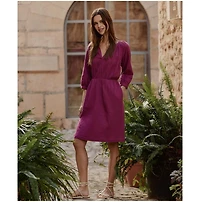 Pact Women's Organic Cotton Coastal Double Gauze Peasant Dress