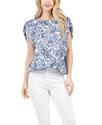 Fever Women's Scoop Neck Sleeveless Top