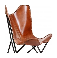 Leather Butterfly Chair – Vintage-Inspired Accent Seating