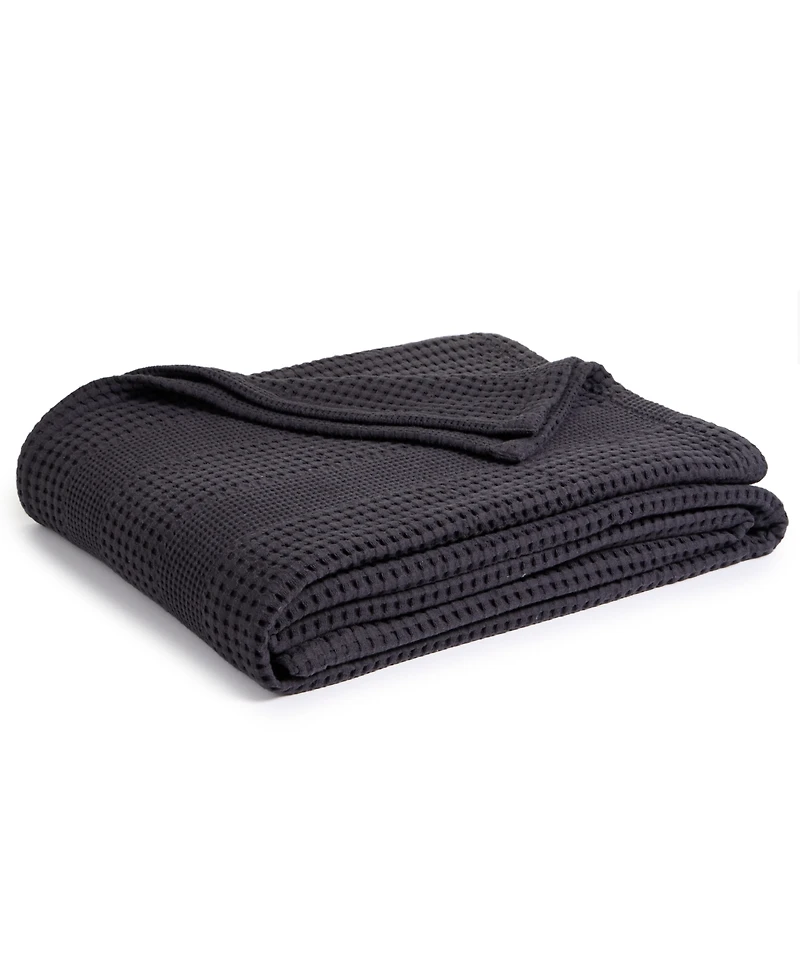 Oake Cotton Waffle Blanket, Full/Queen, Exclusively at Macy's