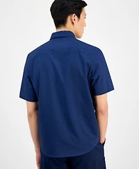 Alfani Men's Signature Geo-Pattern Shirt, Exclusively at Macy's