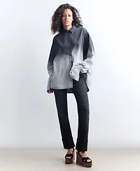 Kenneth Cole Women's Chambray Ombre Tunic Shirt