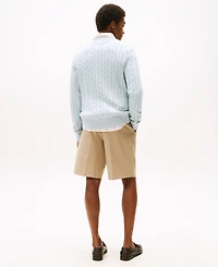 Tommy Hilfiger Men's Regular-Fit Cable Knit Crewneck Sweater