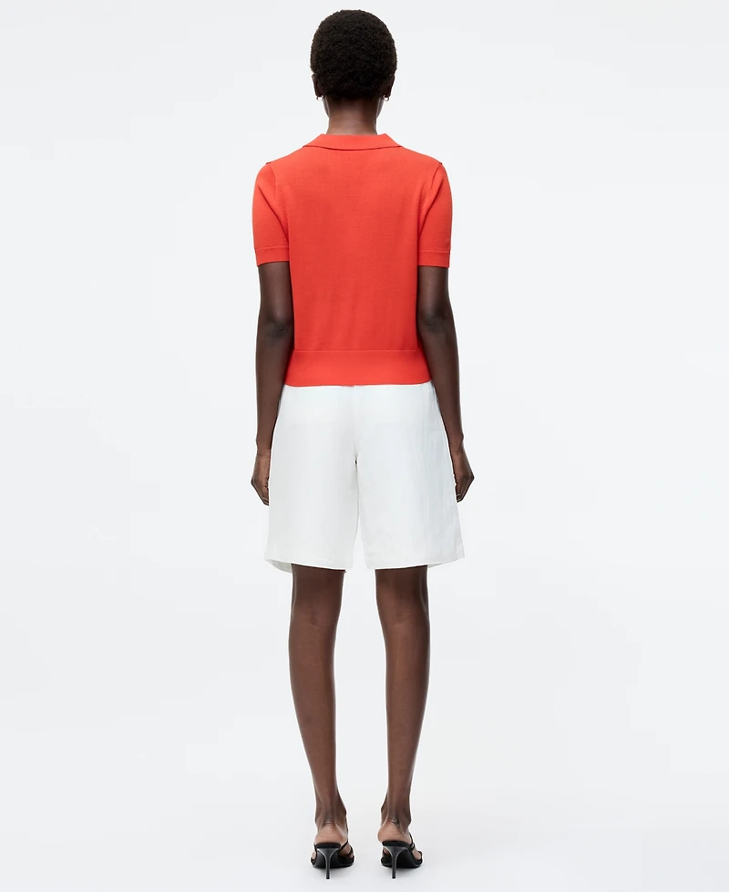 French Connection Women's Sergio Short-Sleeve Polo Top