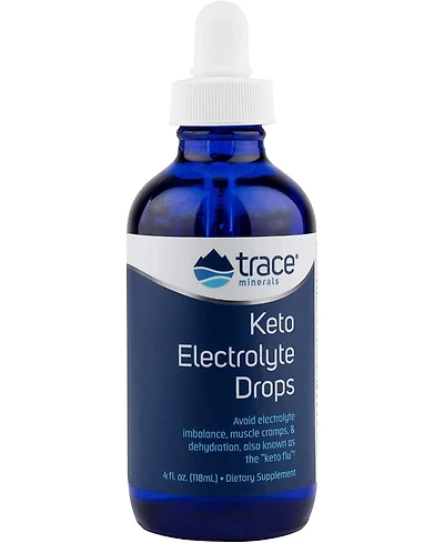 Trace Minerals Keto Electrolyte Drops | Full Spectrum Electrolytes for Dehydration, Muscle Cramps, Imbalance Gluten Free,