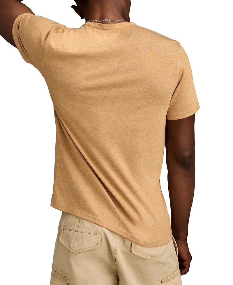 Lucky Brand Men's Venice Burnout Notch Neck Tee T-shirts