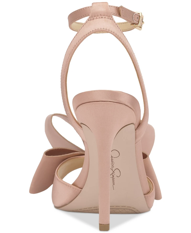 Jessica Simpson Women's Olivine Bow High-Heel Stiletto Dress Sandals