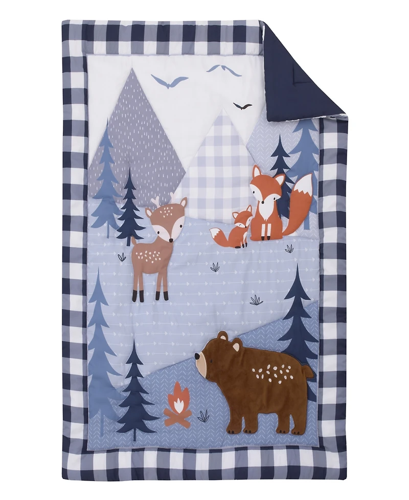 Little Love by NoJo National Park Buffalo Check 3-Pc. Quilt Set, Crib