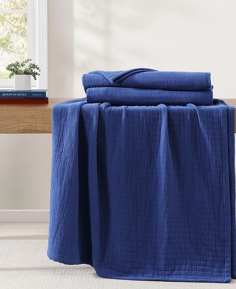 Tommy Hilfiger Essential Weave Cotton Blanket