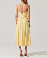Astr the Label Women's Katherine Tie-Front Midi Dress