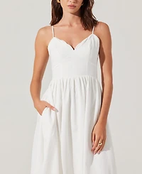 Astr the Label Women's Kaidi Embroidered Midi Dress