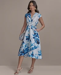 Donna Karan New York Petite Printed Fit & Flare Dress
