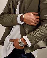 Skagen Men's Mellem Quartz Three-Hand Silver Stainless Steel Watch, 40mm