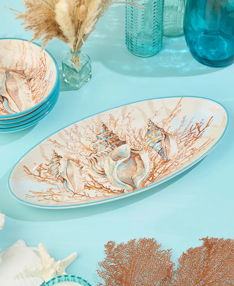 Certified International Escape to the Sea Fish Platter