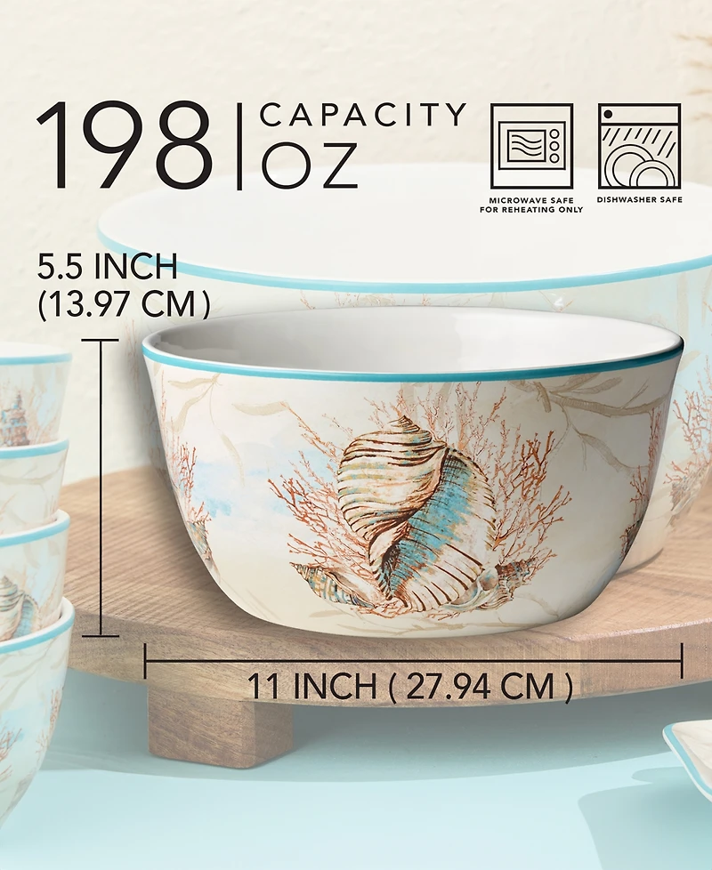 Certified International Escape to the Sea Deep Bowl