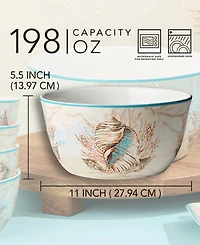Certified International Escape to the Sea Deep Bowl