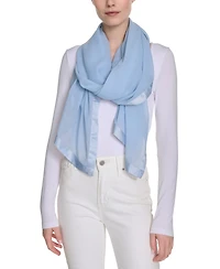 Calvin Klein Elegant Satin-Trim Chiffon Evening Wrap