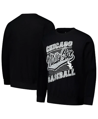 Stitches Men's Black Chicago White Sox Pullover Sweatshirt