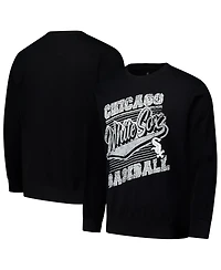 Stitches Men's Black Chicago White Sox Pullover Sweatshirt