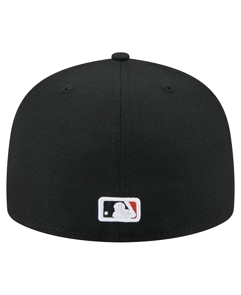 New Era Men's Black Baltimore Orioles Yarn Stitch 59FIFTY Fitted Hat