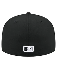 New Era Men's Black Chicago White Sox Yarn Stitch 59FIFTY Fitted Hat