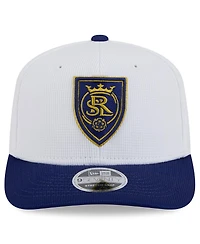 New Era Men's White/Blue Real Salt Lake 2025 Jersey Hook 9SEVENTY Stretch-Snap Hat