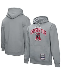 Mitchell & Ness Men's Heather Gray Alabama Crimson Tide Classic Arch Pullover Hoodie