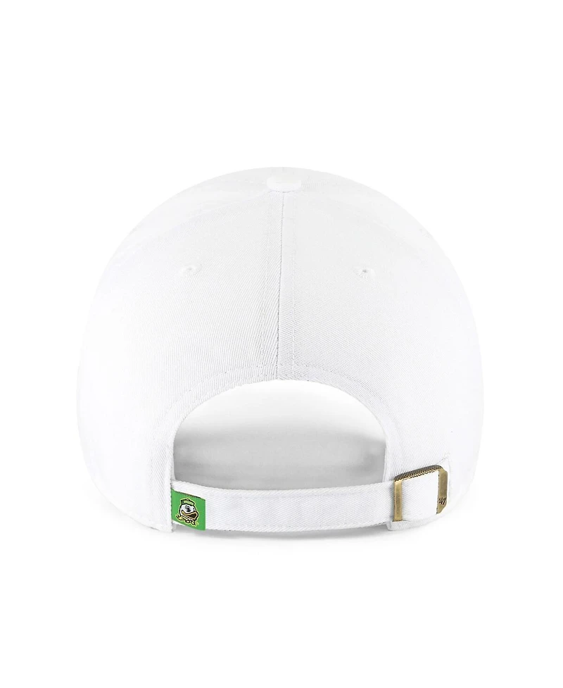 '47 Brand Men's White Oregon Ducks Clean Up Adjustable Hat
