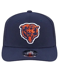 New Era Men's Navy Chicago Bears Main Trucker 9SEVENTY Stretch-Snap Hat