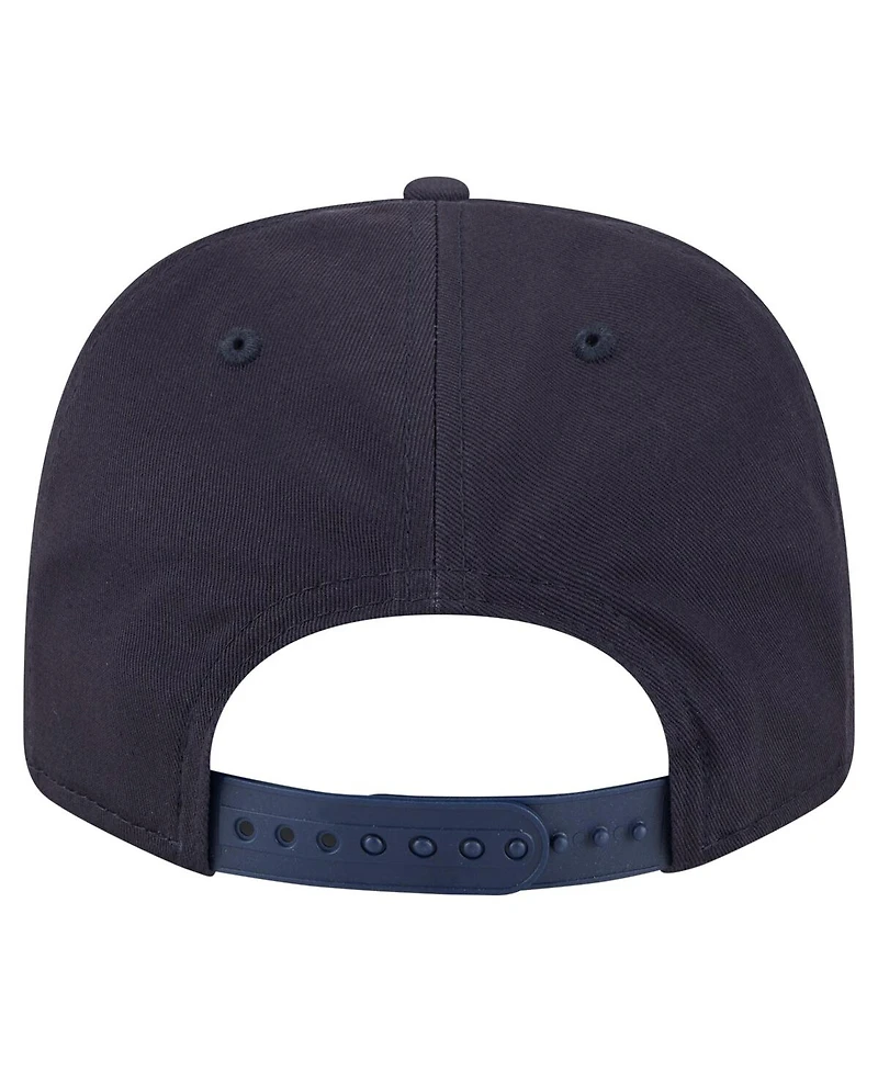 New Era Men's Navy Detroit Tigers Circle Patch 9SEVENTY Stretch-Snap Hat