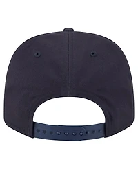 New Era Men's Navy Detroit Tigers Circle Patch 9SEVENTY Stretch-Snap Hat