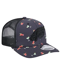 New Era Men's Navy/Black Philadelphia Eagles Adventure Drinks Pattern 9SEVENTY Stretch-Snap Hat