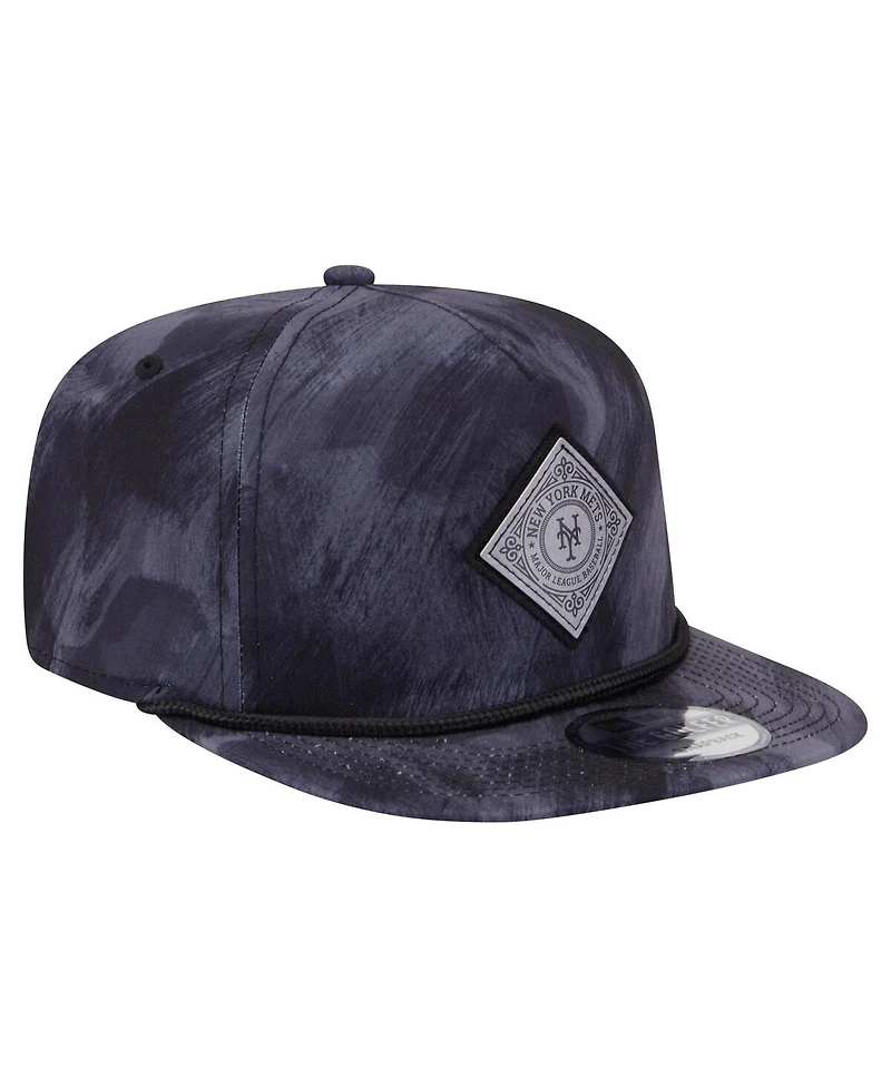 New Era Men's Navy New York Mets Printed Golfer Snapback Hat
