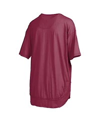 Pressbox Women's Garnet South Carolina Gamecocks Poncho T-Shirt