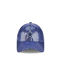 New Era Women's Navy Dallas Cowboys Gameday Sequin 9FORTY Adjustable Hat