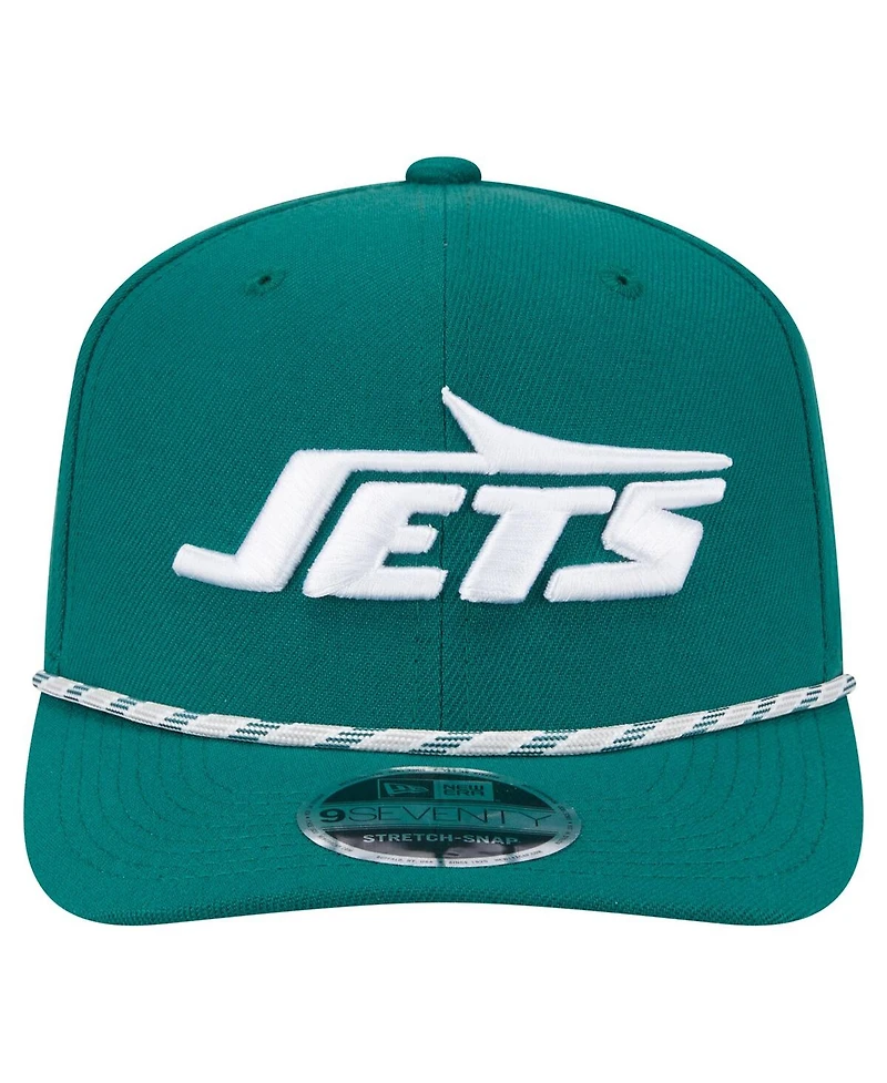 New Era Men's Green New York Jets Gameday Multi Rope 9SEVENTY Stretch-Snap Hat