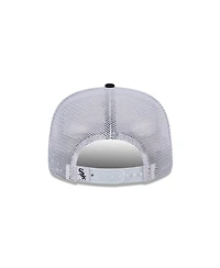 New Era Men's Black Chicago White Sox Team Horizon 9FIFTY A-Frame Trucker Snapback Hat